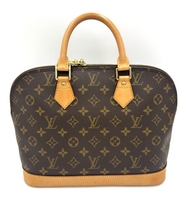 Authentic Louis Vuitton Alma PM with gold generic crossbody strap included - Image 17