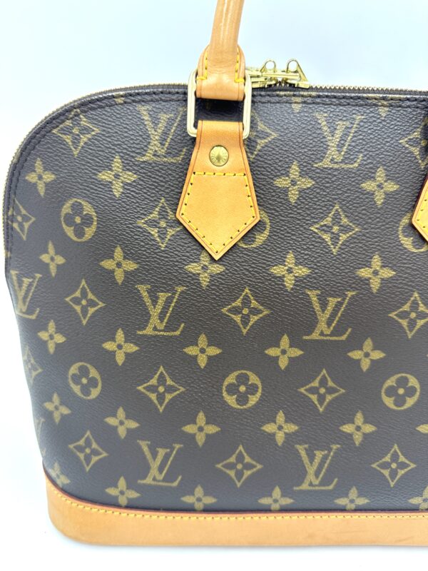 Authentic Louis Vuitton Alma PM with gold generic crossbody strap included - Image 20