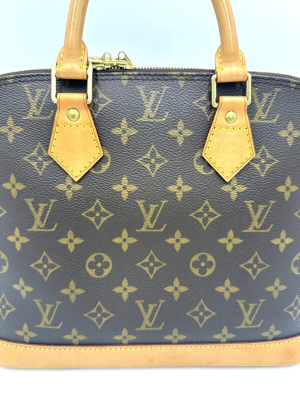 Authentic Louis Vuitton Alma PM with gold generic crossbody strap included - Image 19