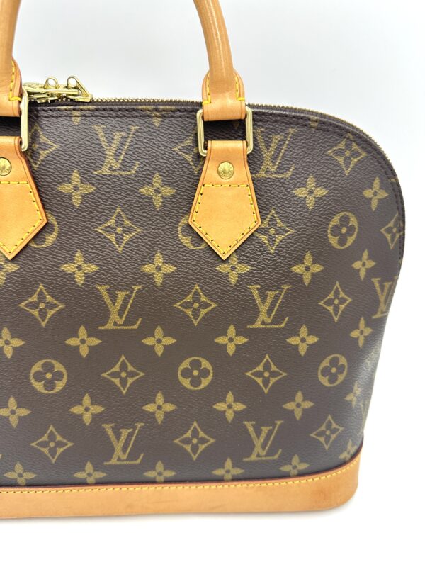 Authentic Louis Vuitton Alma PM with gold generic crossbody strap included - Image 18