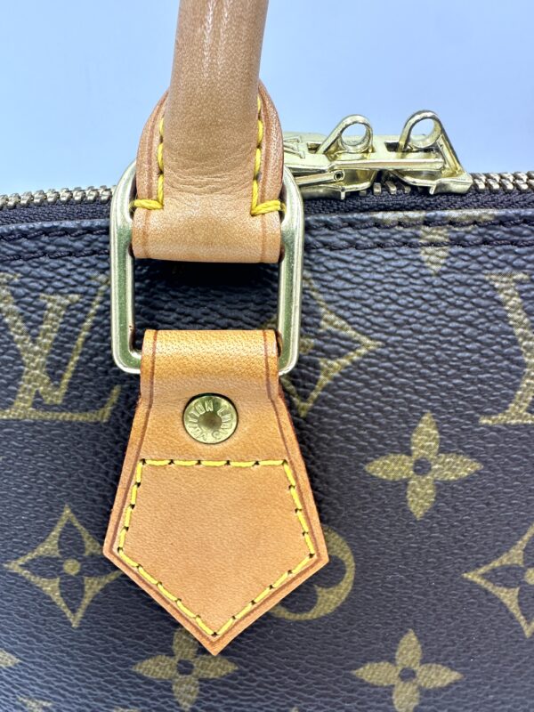 Authentic Louis Vuitton Alma PM with gold generic crossbody strap included - Image 23