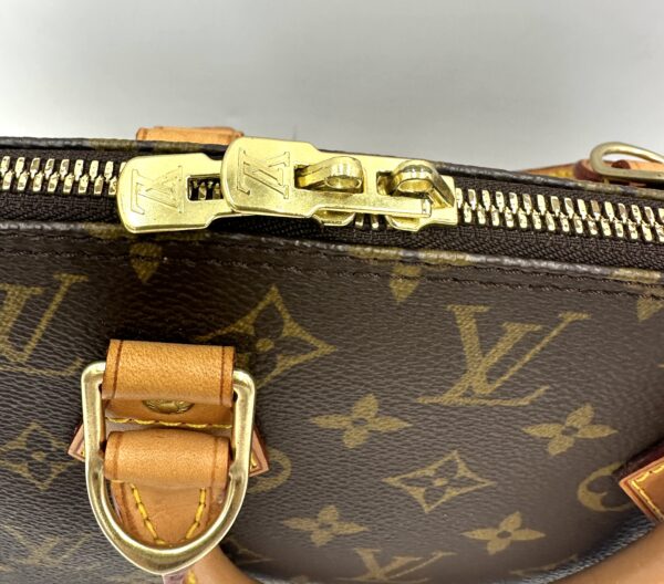 Authentic Louis Vuitton Alma PM with gold generic crossbody strap included - Image 25