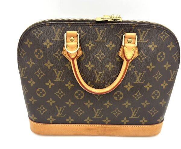 Authentic Louis Vuitton Alma PM with gold generic crossbody strap included - Image 28