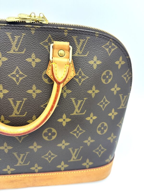 Authentic Louis Vuitton Alma PM with gold generic crossbody strap included - Image 31