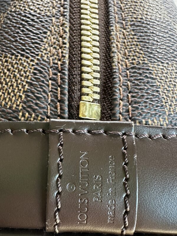 Authentic Louis Vuitton Alma PM, Damier Ebene, with  LV dustbag and Authentic Louis Vuitton strap - Image 7