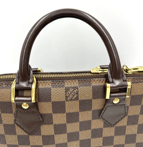 Authentic Louis Vuitton Alma PM, Damier Ebene, with  LV dustbag and Authentic Louis Vuitton strap - Image 13