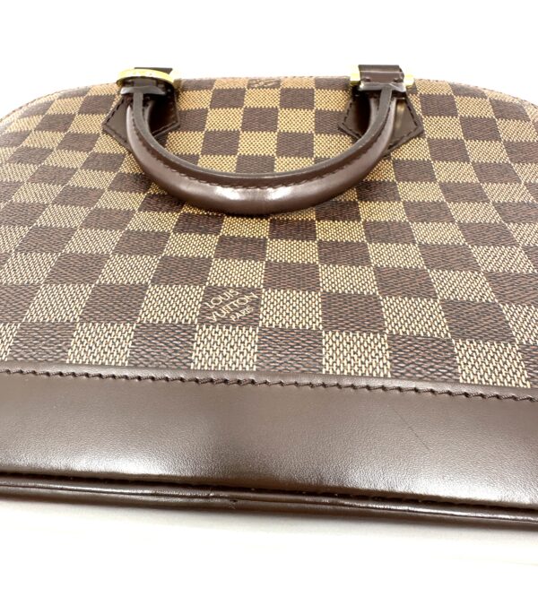 Authentic Louis Vuitton Alma PM, Damier Ebene, with  LV dustbag and Authentic Louis Vuitton strap - Image 33