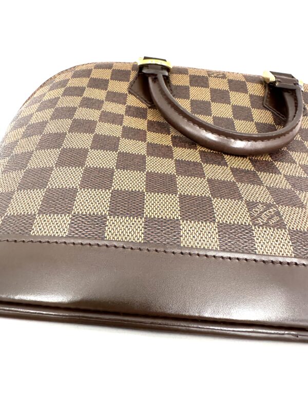 Authentic Louis Vuitton Alma PM, Damier Ebene, with  LV dustbag and Authentic Louis Vuitton strap - Image 34