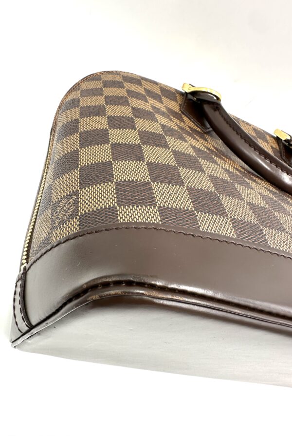 Authentic Louis Vuitton Alma PM, Damier Ebene, with  LV dustbag and Authentic Louis Vuitton strap - Image 35