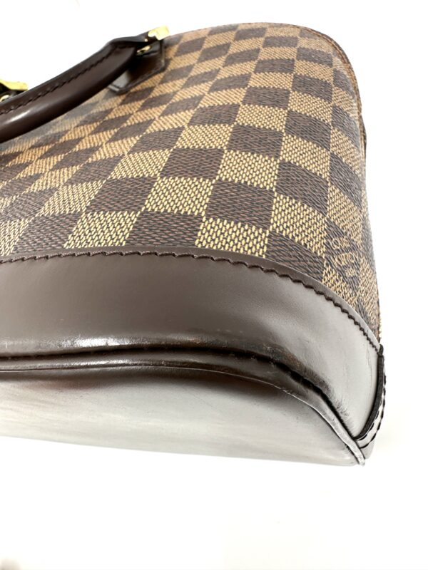 Authentic Louis Vuitton Alma PM, Damier Ebene, with  LV dustbag and Authentic Louis Vuitton strap - Image 38