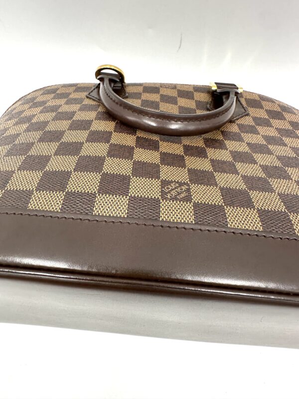 Authentic Louis Vuitton Alma PM, Damier Ebene, with  LV dustbag and Authentic Louis Vuitton strap - Image 36