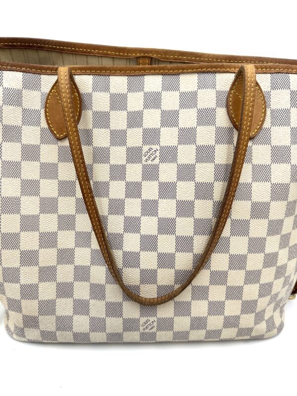 Authentic Louis Vuitton Neverfull MM, azur with free NWT organizer included - Image 15