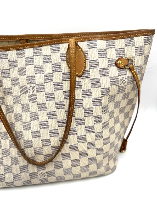 Authentic Louis Vuitton Neverfull MM, azur with free NWT organizer included - Image 18