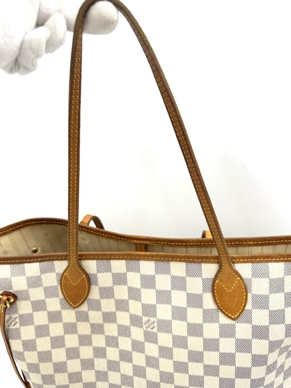 Authentic Louis Vuitton Neverfull MM, azur with free NWT organizer included - Image 17