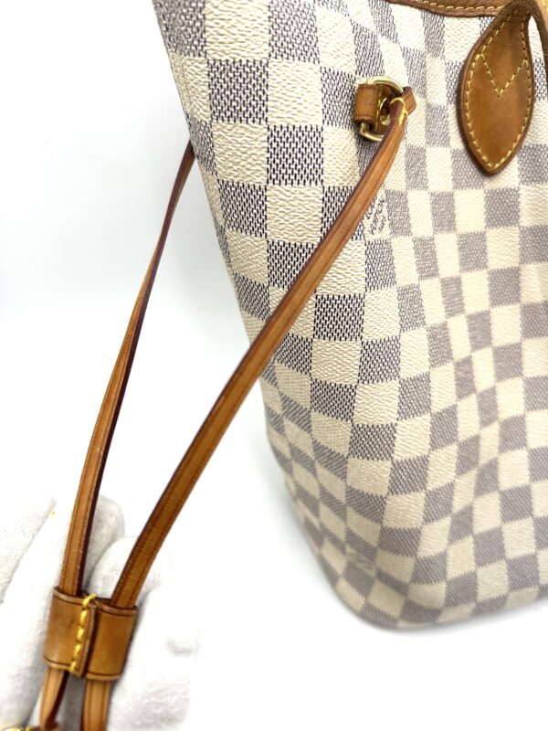 Authentic Louis Vuitton Neverfull MM, azur with free NWT organizer included - Image 33