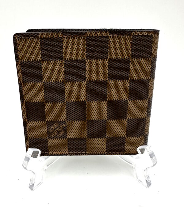 Authentic Louis Vuitton men’s Marco wallet, Damier Ebene with branded dustbag - Image 8