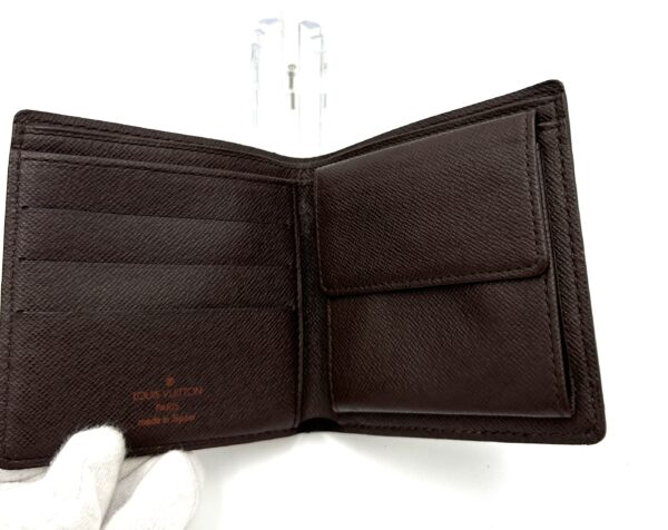 Authentic Louis Vuitton men’s Marco wallet, Damier Ebene with branded dustbag - Image 10