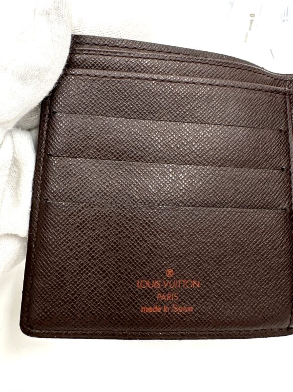 Authentic Louis Vuitton men’s Marco wallet, Damier Ebene with branded dustbag - Image 11