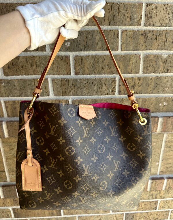Authentic Louis Vuitton Graceful PM, Peony Pivoine with LV tag and LV dustbag - Image 6