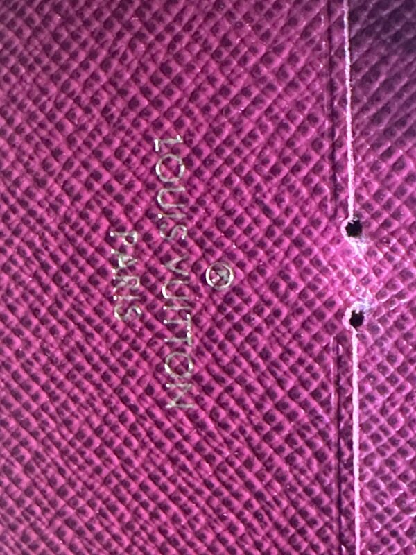Authentic Louis Vuitton Clemence wallet, fuchsia, with LV box and LV dustbag included - Image 3