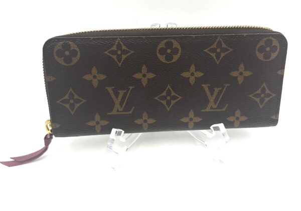 Authentic Louis Vuitton Clemence wallet, fuchsia, with LV box and LV dustbag included - Image 6