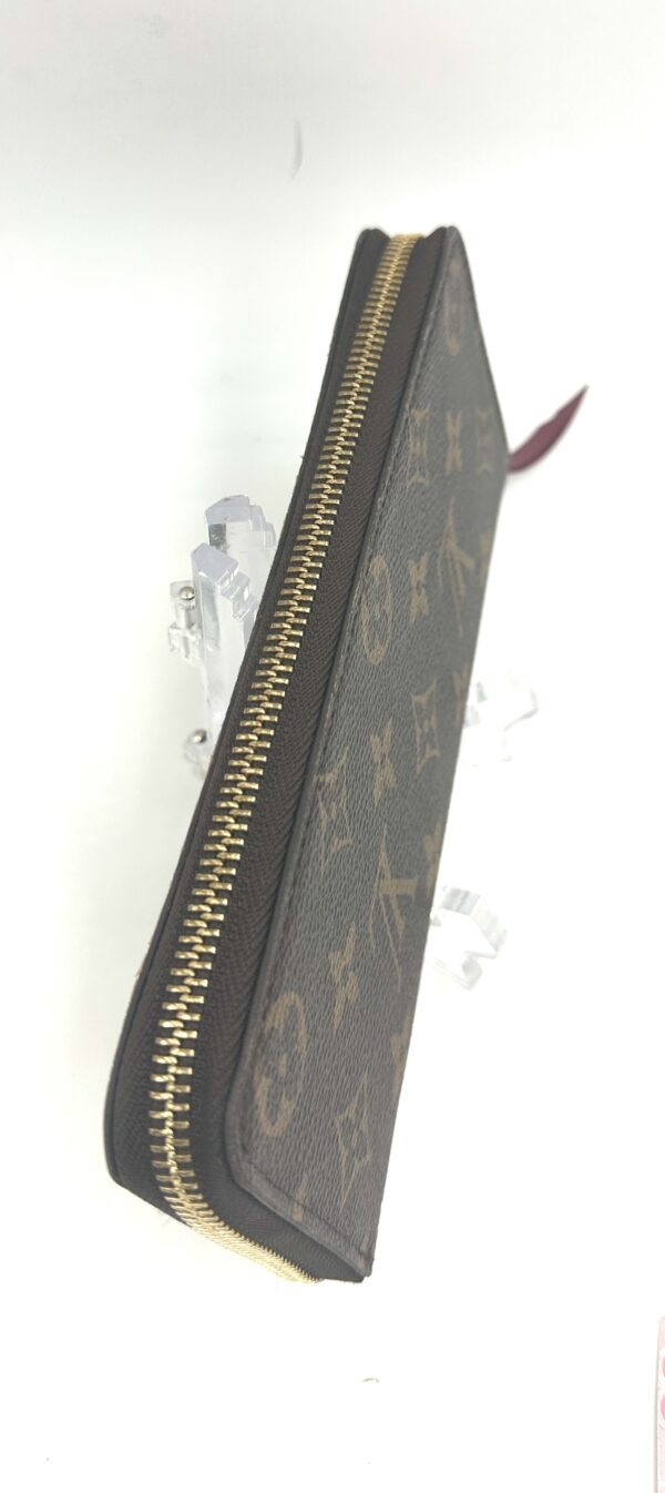 Authentic Louis Vuitton Clemence wallet, fuchsia, with LV box and LV dustbag included - Image 10