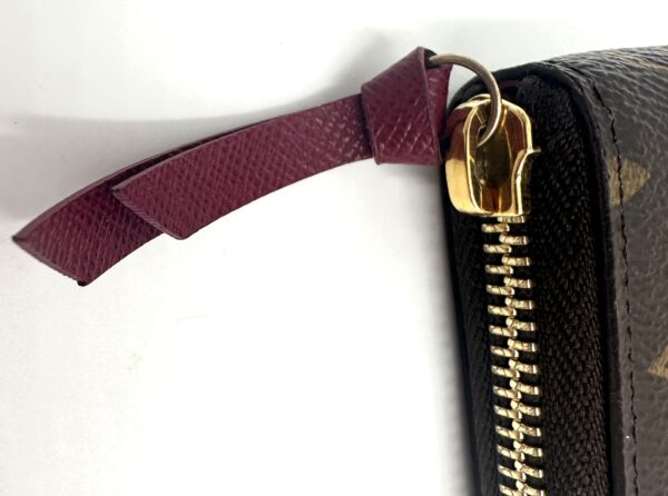Authentic Louis Vuitton Clemence wallet, fuchsia, with LV box and LV dustbag included - Image 19