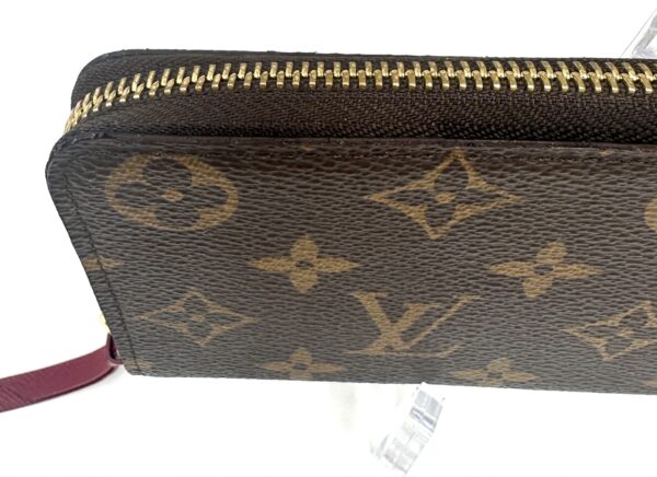 Authentic Louis Vuitton Clemence wallet, fuchsia, with LV box and LV dustbag included - Image 12