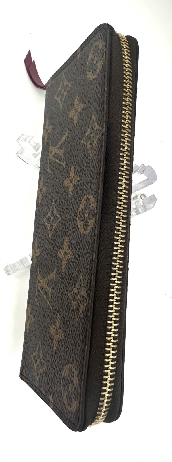 Authentic Louis Vuitton Clemence wallet, fuchsia, with LV box and LV dustbag included - Image 13