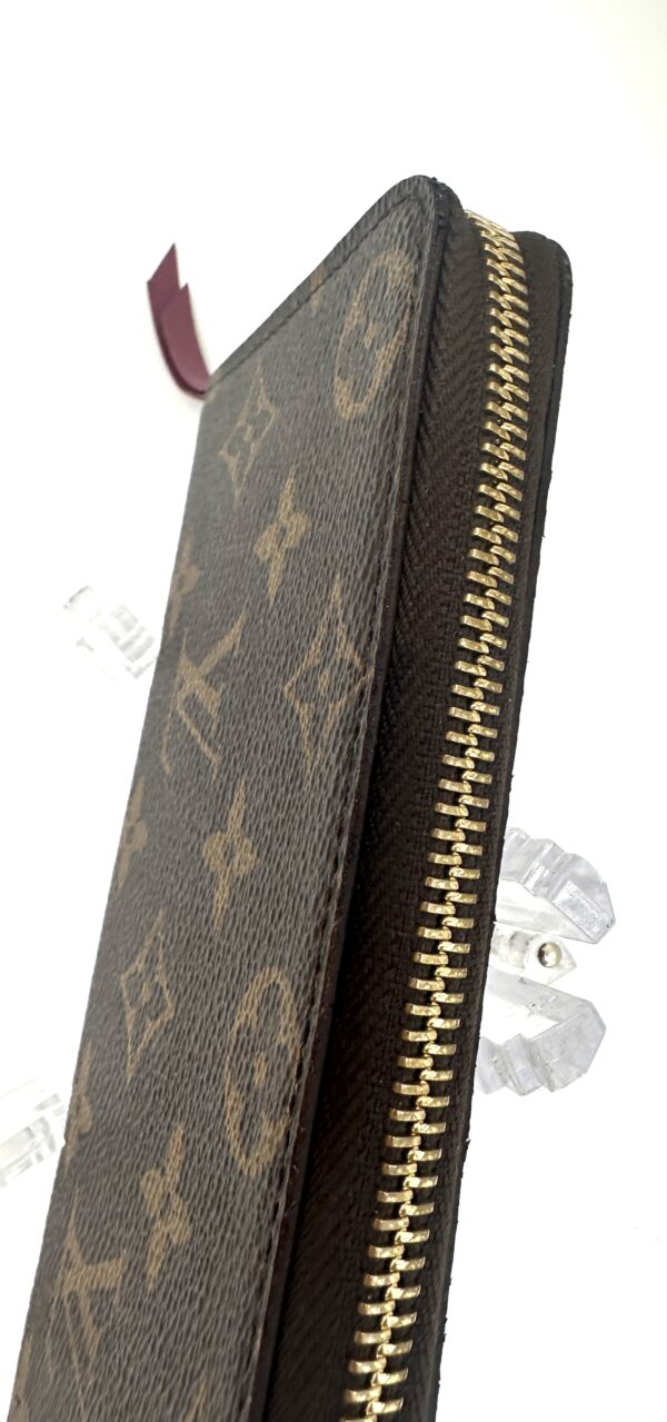 Authentic Louis Vuitton Clemence wallet, fuchsia, with LV box and LV dustbag included - Image 17