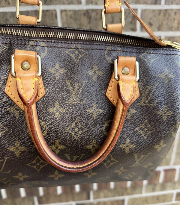 Authentic Louis Vuitton Speedy 25 with LV dustbag and LV lock (no key) - Image 12