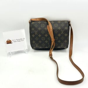 Authentic Louis Vuitton Musette Tango with harder to find crossbody strap