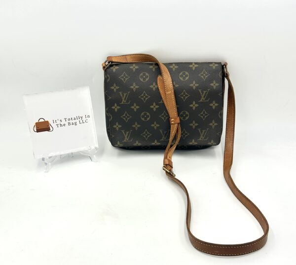 Authentic Louis Vuitton Musette Tango with harder to find crossbody strap