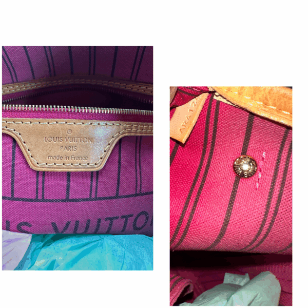 Authentic Louis Vuitton Neverfull PM, Pivoine with LV dustbag included - Image 3