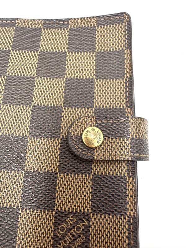 Authentic Louis Vuitton Agenda PM in Damier Ebene - Image 11