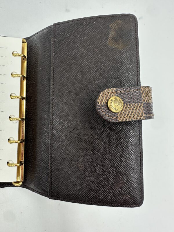 Authentic Louis Vuitton Agenda PM in Damier Ebene - Image 13
