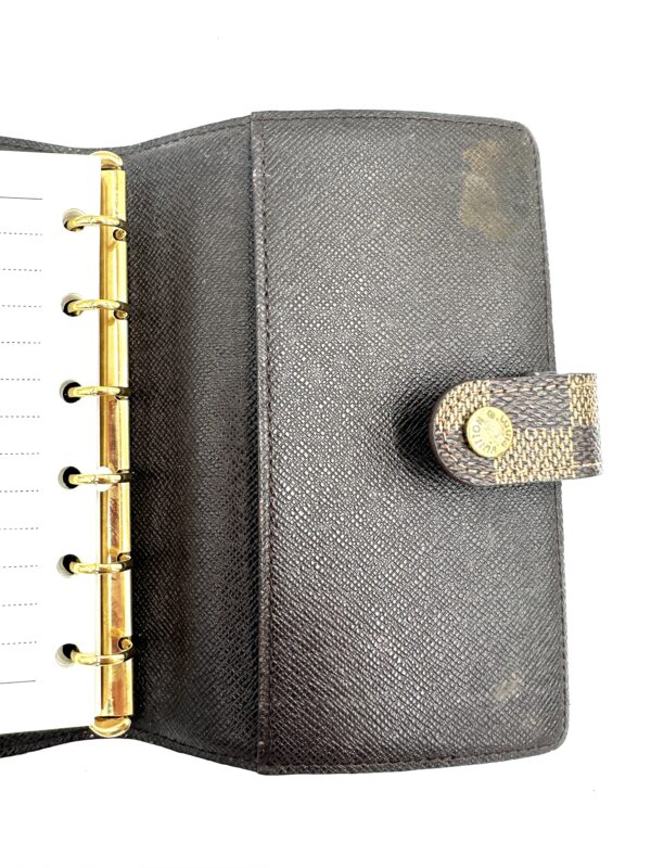 Authentic Louis Vuitton Agenda PM in Damier Ebene - Image 17