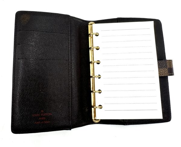 Authentic Louis Vuitton Agenda PM in Damier Ebene - Image 18