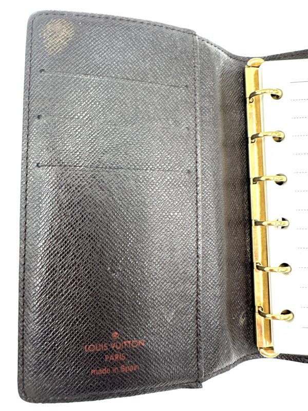 Authentic Louis Vuitton Agenda PM in Damier Ebene - Image 19