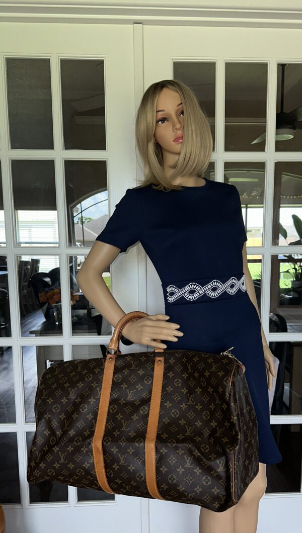 Authentic Louis Vuitton Vintage Keepall 55 Duffle - Image 3