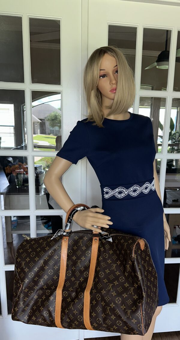 Authentic Louis Vuitton Vintage Keepall 55 Duffle - Image 4