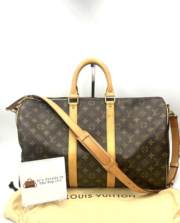 Authentic Louis Vuitton Keepall 45 Bandouliere with LV strap and LV dustbag included