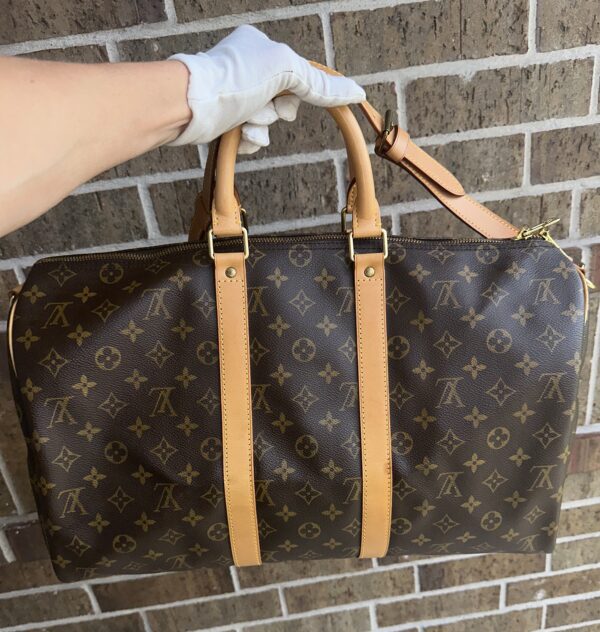 Authentic Louis Vuitton Keepall 45 Bandouliere with LV strap and LV dustbag included - Image 58