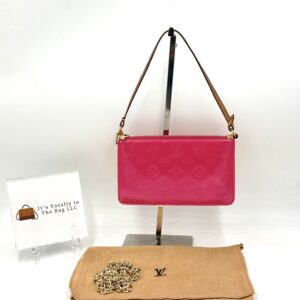 Authentic Louis Vuitton Lexington Pochette, Pink, with LV short strap, LV dustbag and generic crossbody chain