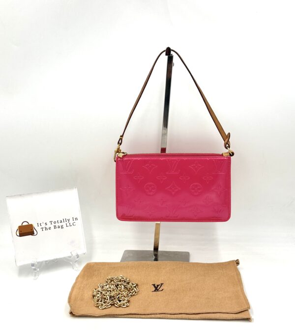 Authentic Louis Vuitton Lexington Pochette, Pink, with LV short strap, LV dustbag and generic crossbody chain