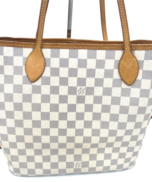 Authentic Newer Model Louis Vuitton Neverfull MM, Azur with NWT organizer included - Image 4