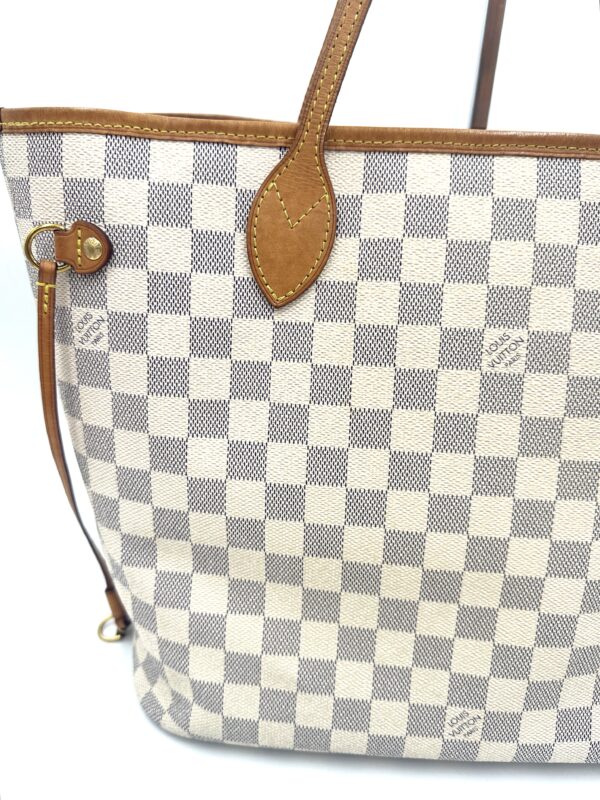 Authentic Newer Model Louis Vuitton Neverfull MM, Azur with NWT organizer included - Image 13
