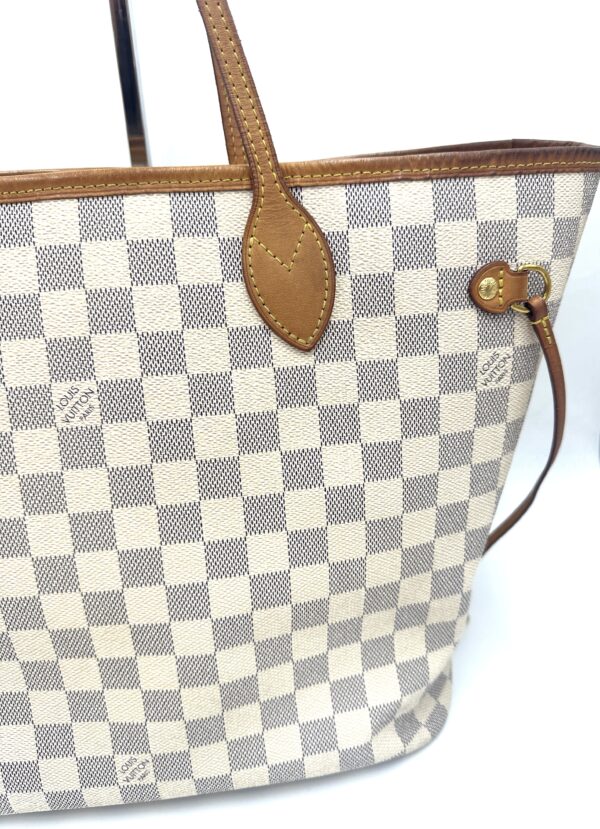 Authentic Newer Model Louis Vuitton Neverfull MM, Azur with NWT organizer included - Image 17