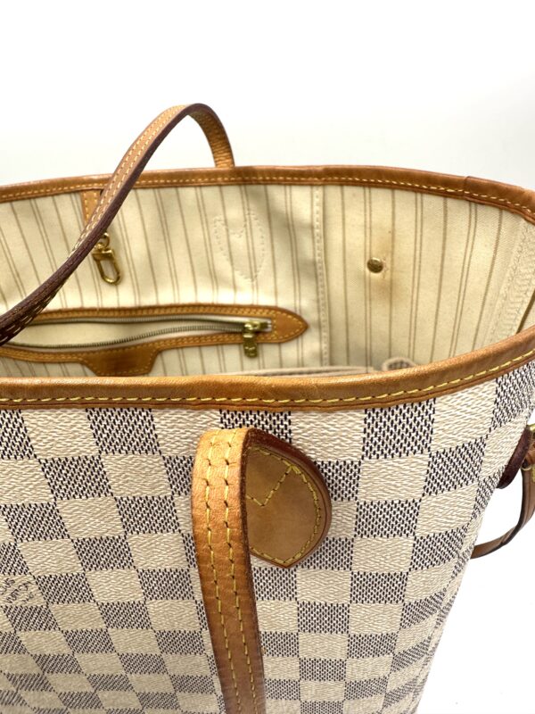 Authentic Newer Model Louis Vuitton Neverfull MM, Azur with NWT organizer included - Image 46