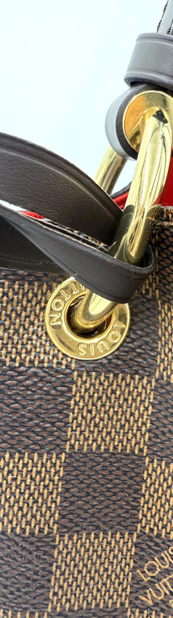 Authentic Excellent Louis Vuitton Graceful MM, Damier Ebene, with LV tag, LV box, and LV dustbag included - Image 5